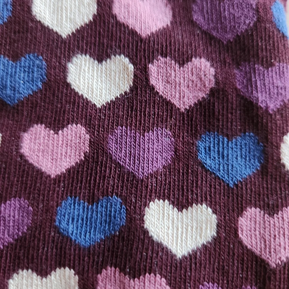Galway Girl Heart Socks Pink Purple by Cara Craft/Dublin